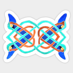 Celtic tracery 4 colors Sticker